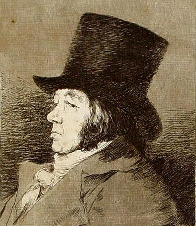 Wikioo.org - Bách khoa toàn thư về mỹ thuật - Vẽ tranh, Tác phẩm nghệ thuật Francisco De Goya - Self Portrait