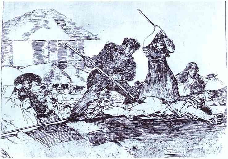 Wikioo.org - สารานุกรมวิจิตรศิลป์ - จิตรกรรม Francisco De Goya - Mob