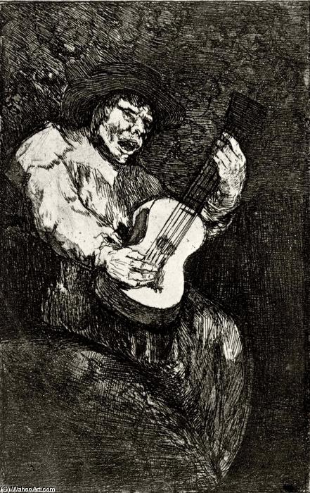 WikiOO.org - دایره المعارف هنرهای زیبا - نقاشی، آثار هنری Francisco De Goya - Blind singer