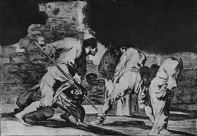 Wikoo.org - موسوعة الفنون الجميلة - اللوحة، العمل الفني Francisco De Goya - Disparate furioso