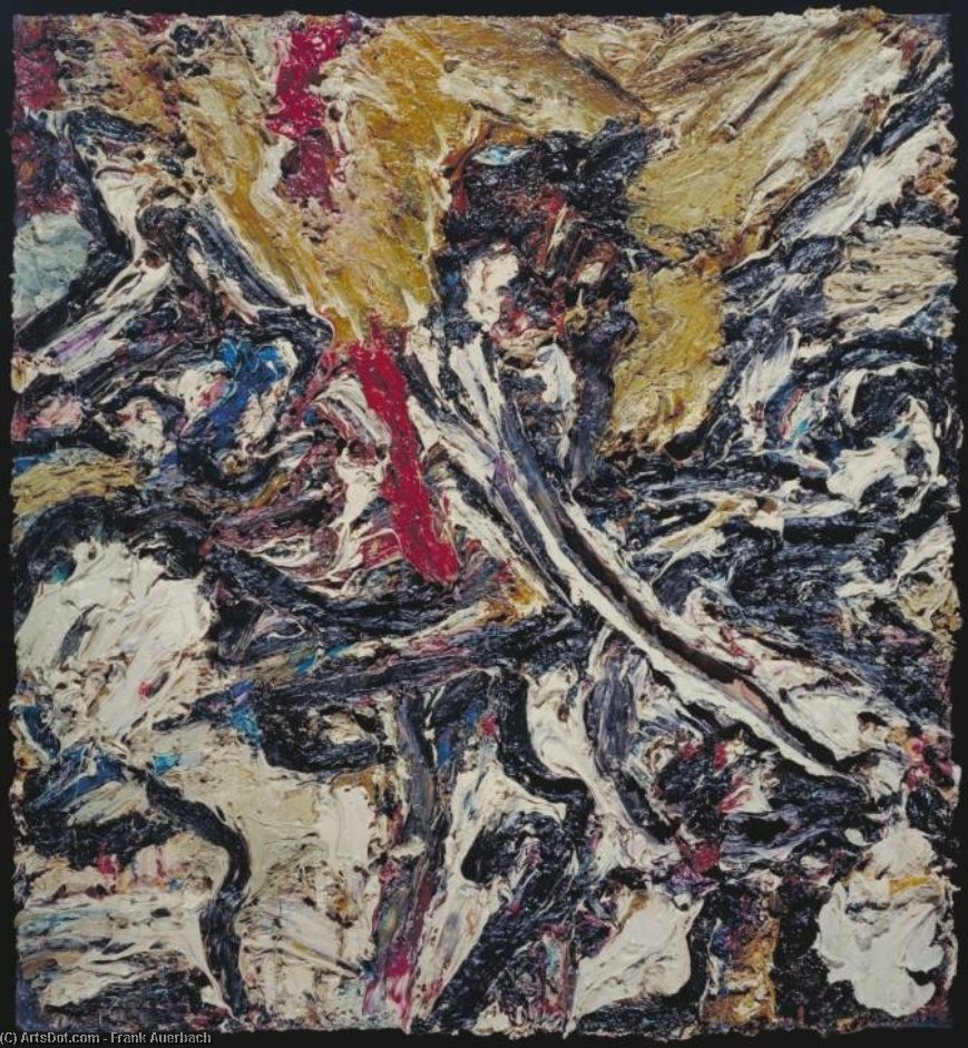 WikiOO.org - Encyclopedia of Fine Arts - Lukisan, Artwork Frank Helmuth Auerbach - Study After Tician II