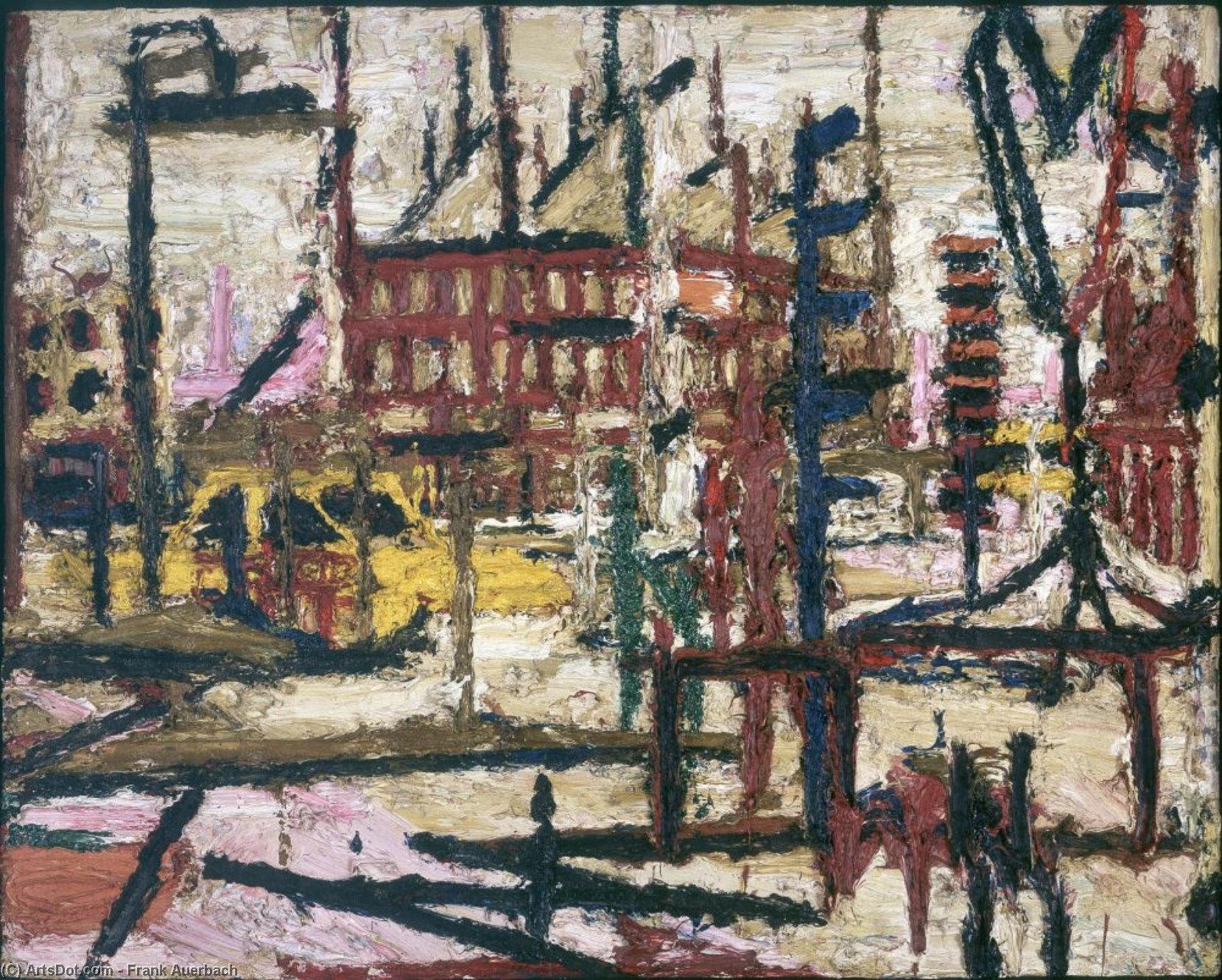 Wikioo.org - The Encyclopedia of Fine Arts - Painting, Artwork by Frank Helmuth Auerbach - Mornington Crescent