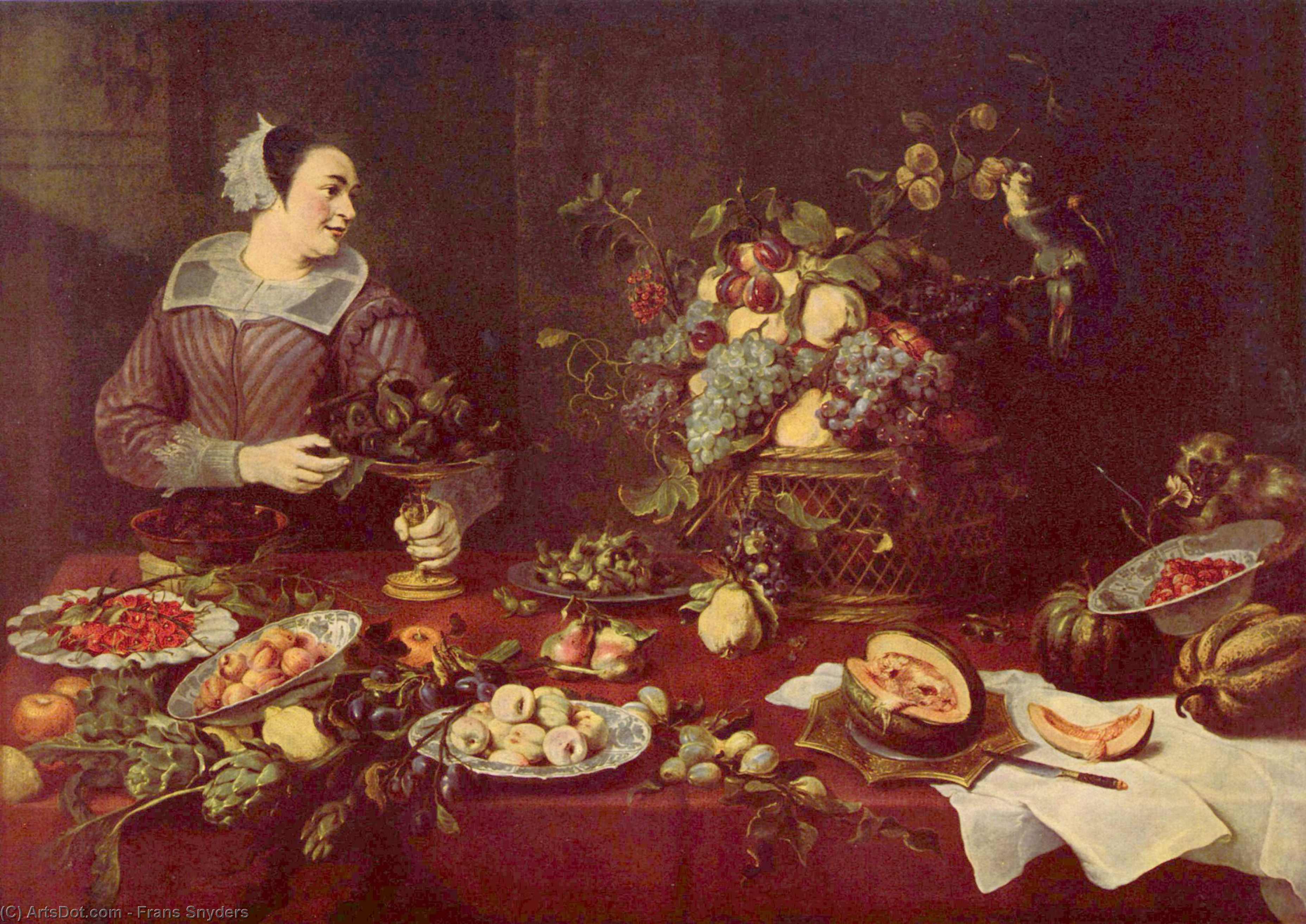 Wikioo.org - The Encyclopedia of Fine Arts - Painting, Artwork by Frans Snyders - Fruit seller