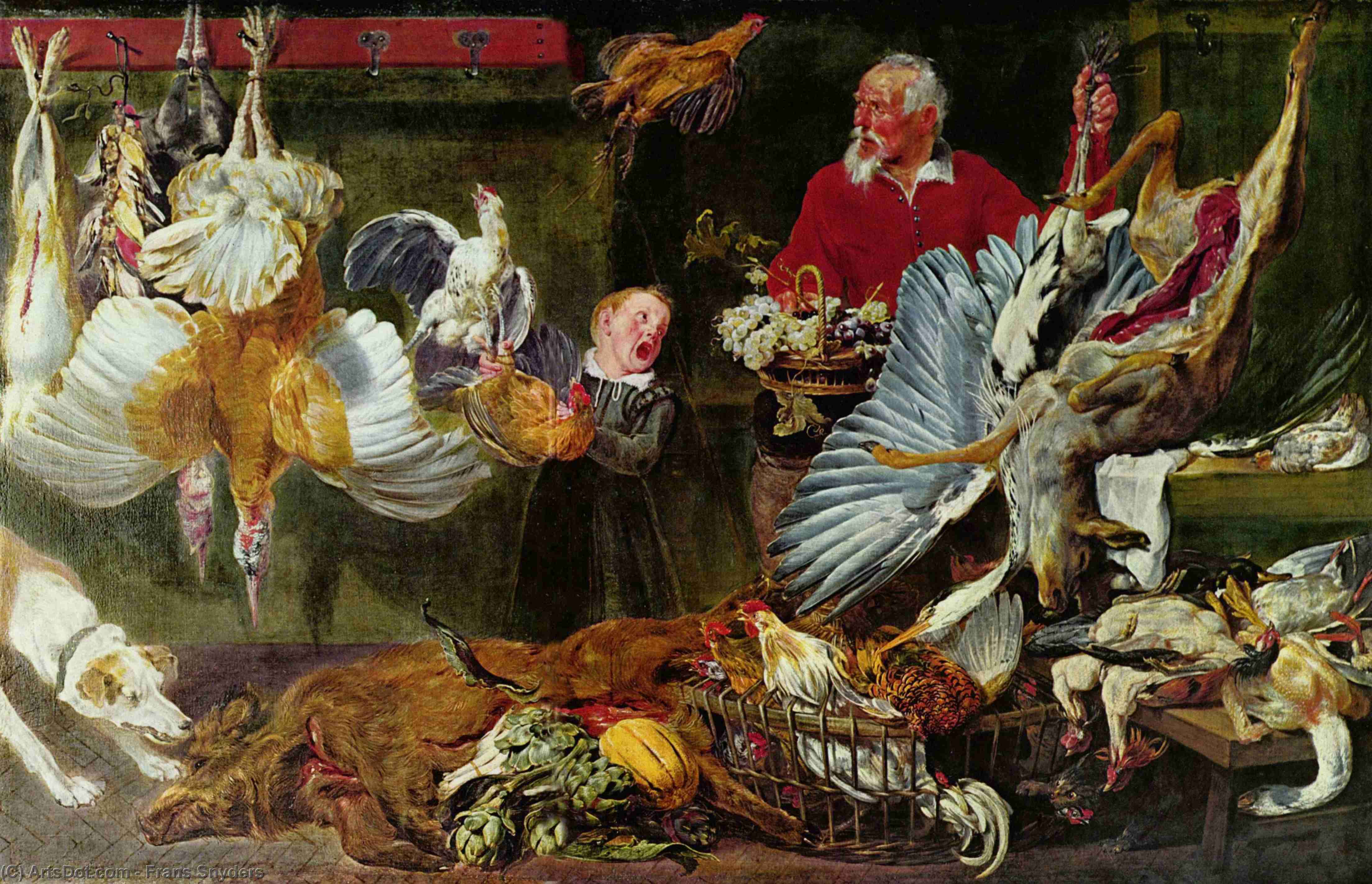 Wikioo.org - The Encyclopedia of Fine Arts - Painting, Artwork by Frans Snyders - Venison dealers