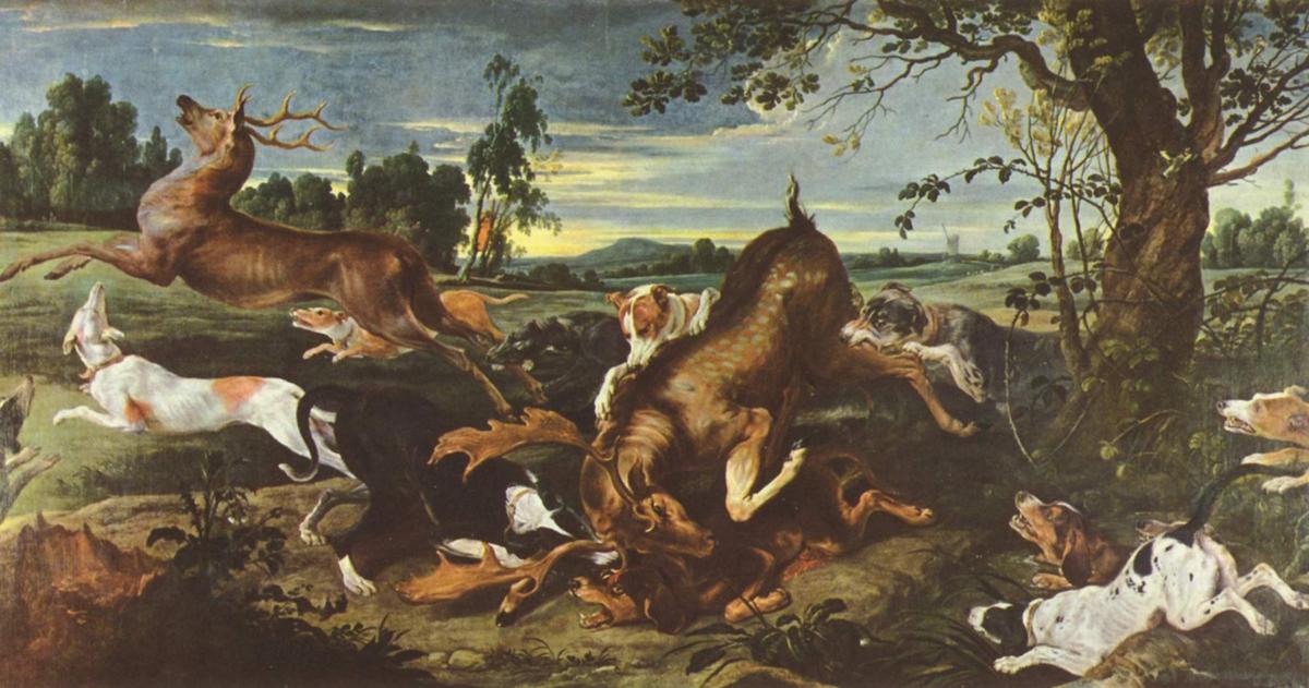 Wikioo.org - สารานุกรมวิจิตรศิลป์ - จิตรกรรม Frans Snyders - Deer hunting