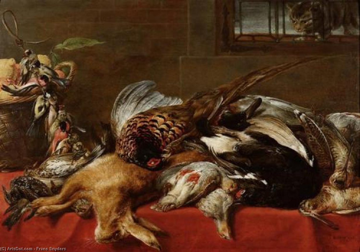 Wikioo.org - The Encyclopedia of Fine Arts - Painting, Artwork by Frans Snyders - Hunting still life
