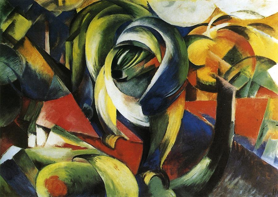 Wikioo.org - The Encyclopedia of Fine Arts - Painting, Artwork by Franz Marc - Mandrill