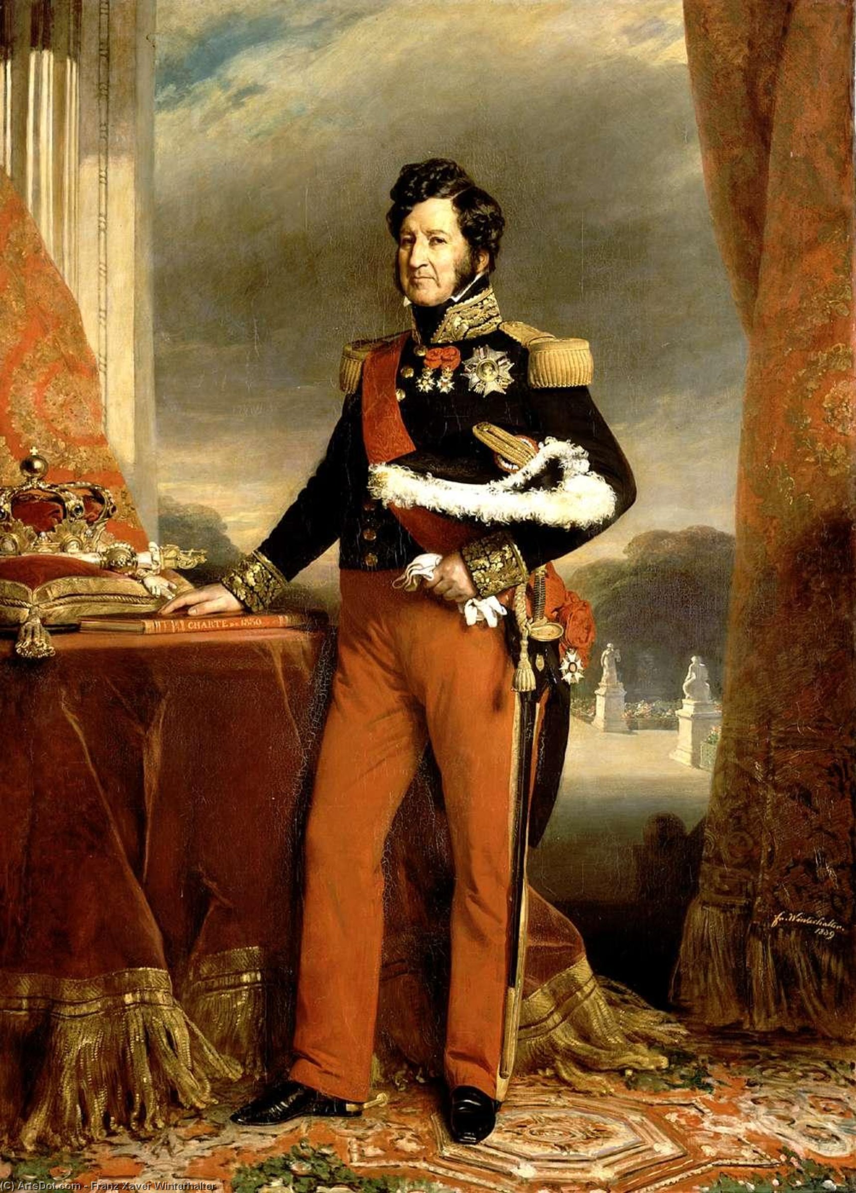 WikiOO.org - אנציקלופדיה לאמנויות יפות - ציור, יצירות אמנות Franz Xaver Winterhalter - Louis-Philippe I, King of France