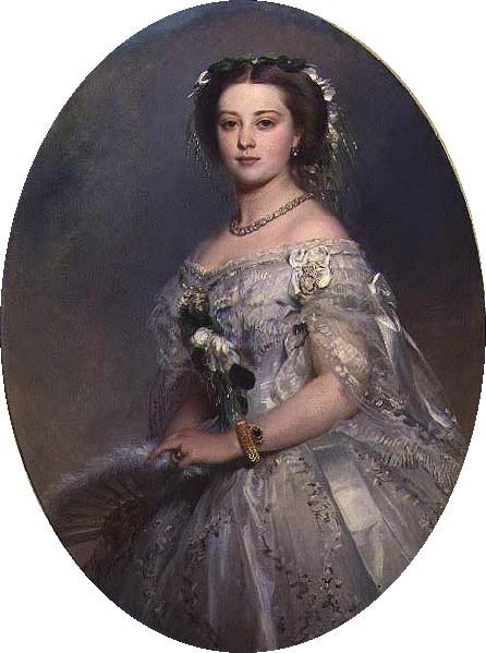 Wikioo.org - The Encyclopedia of Fine Arts - Painting, Artwork by Franz Xaver Winterhalter - Portrait of Victoria, Princess Royal