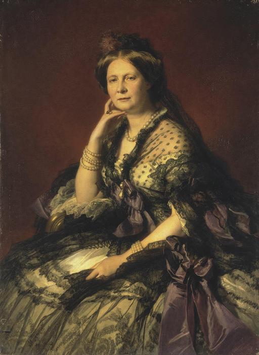 Wikioo.org – L'Encyclopédie des Beaux Arts - Peinture, Oeuvre de Franz Xaver Winterhalter - Portrait de Grand Princess Yelena Pavlovna