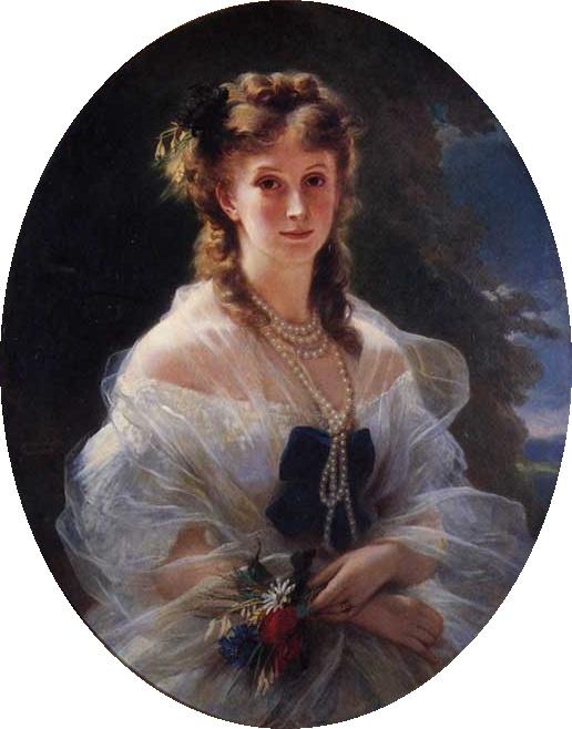 Wikioo.org - The Encyclopedia of Fine Arts - Painting, Artwork by Franz Xaver Winterhalter - Sophie Trobetskoy, Duchess of Morny