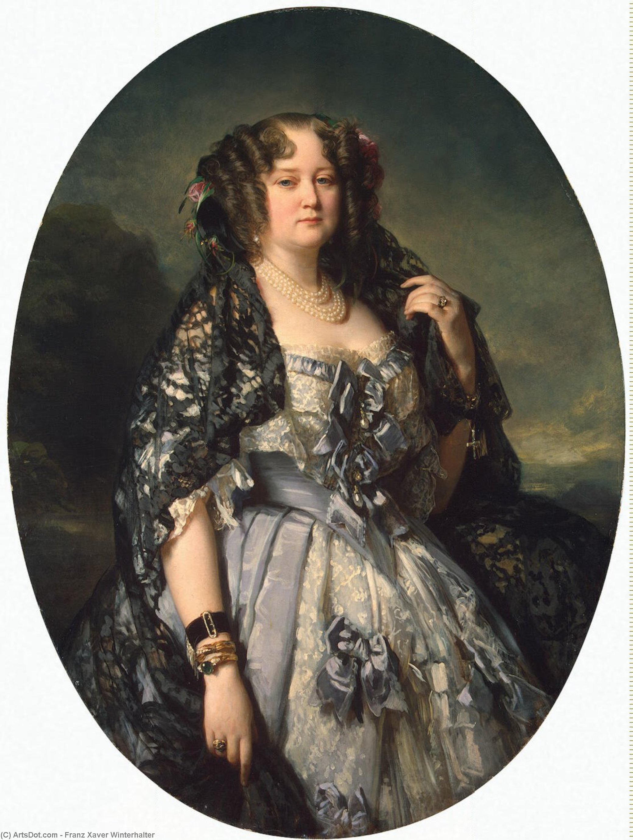 WikiOO.org - Enciclopédia das Belas Artes - Pintura, Arte por Franz Xaver Winterhalter - Portrait of Sophia Alexandrovna Radziwi??