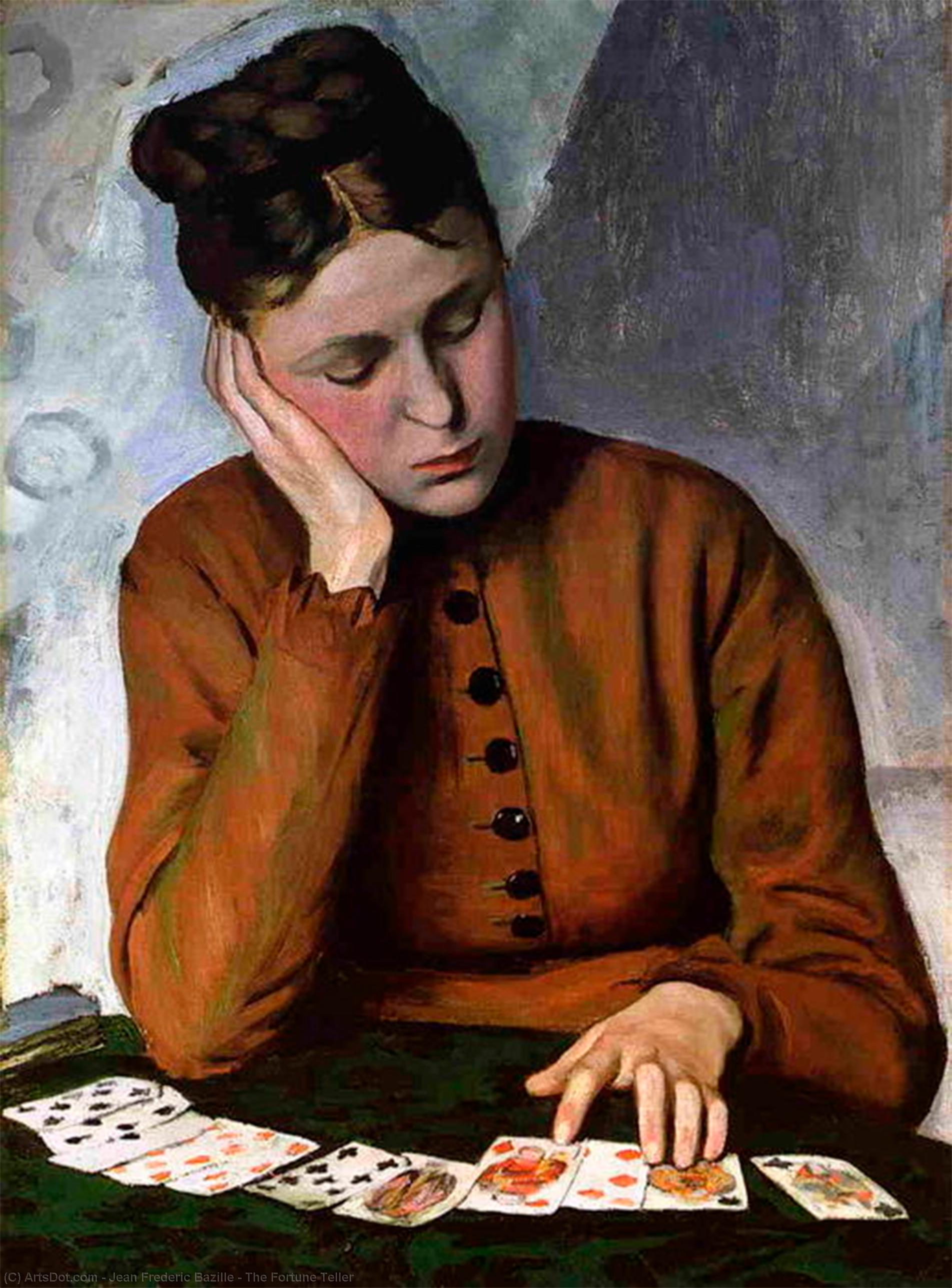 Wikioo.org - The Encyclopedia of Fine Arts - Painting, Artwork by Jean Frederic Bazille - The Fortune Teller