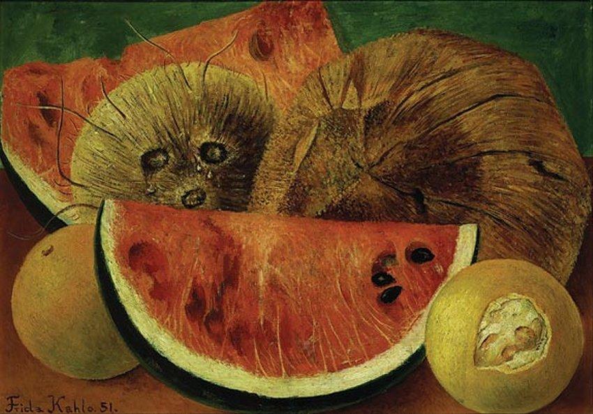 Wikioo.org - The Encyclopedia of Fine Arts - Painting, Artwork by Frida Kahlo - Coconuts