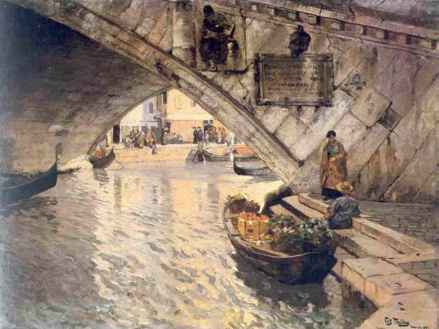 Wikioo.org - The Encyclopedia of Fine Arts - Painting, Artwork by Frits Thaulow - Rialto
