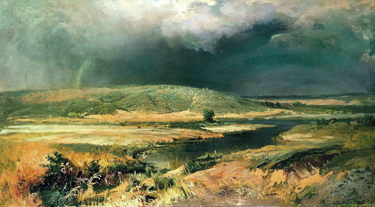 Wikioo.org - The Encyclopedia of Fine Arts - Painting, Artwork by Fyodor Alexandrovich Vasilyev - Volga Lagoon