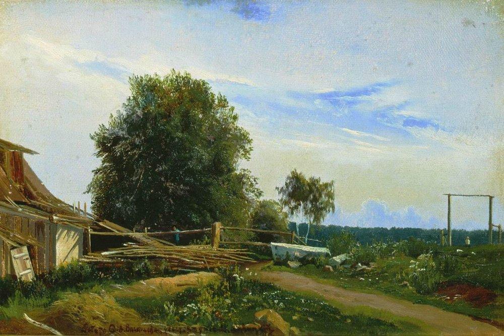 WikiOO.org - Enciclopedia of Fine Arts - Pictura, lucrări de artă Fyodor Alexandrovich Vasilyev - The Barn