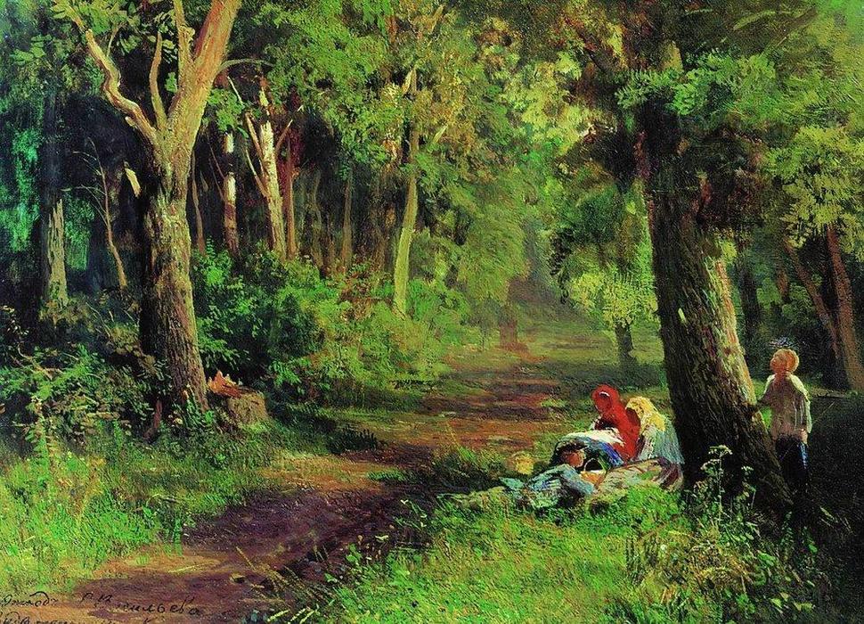 Wikioo.org - The Encyclopedia of Fine Arts - Painting, Artwork by Fyodor Alexandrovich Vasilyev - Forest Road