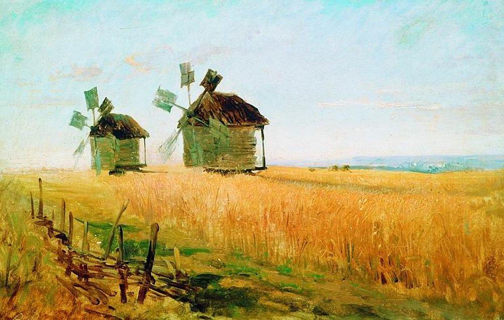 Wikioo.org - The Encyclopedia of Fine Arts - Painting, Artwork by Fyodor Alexandrovich Vasilyev - Rye