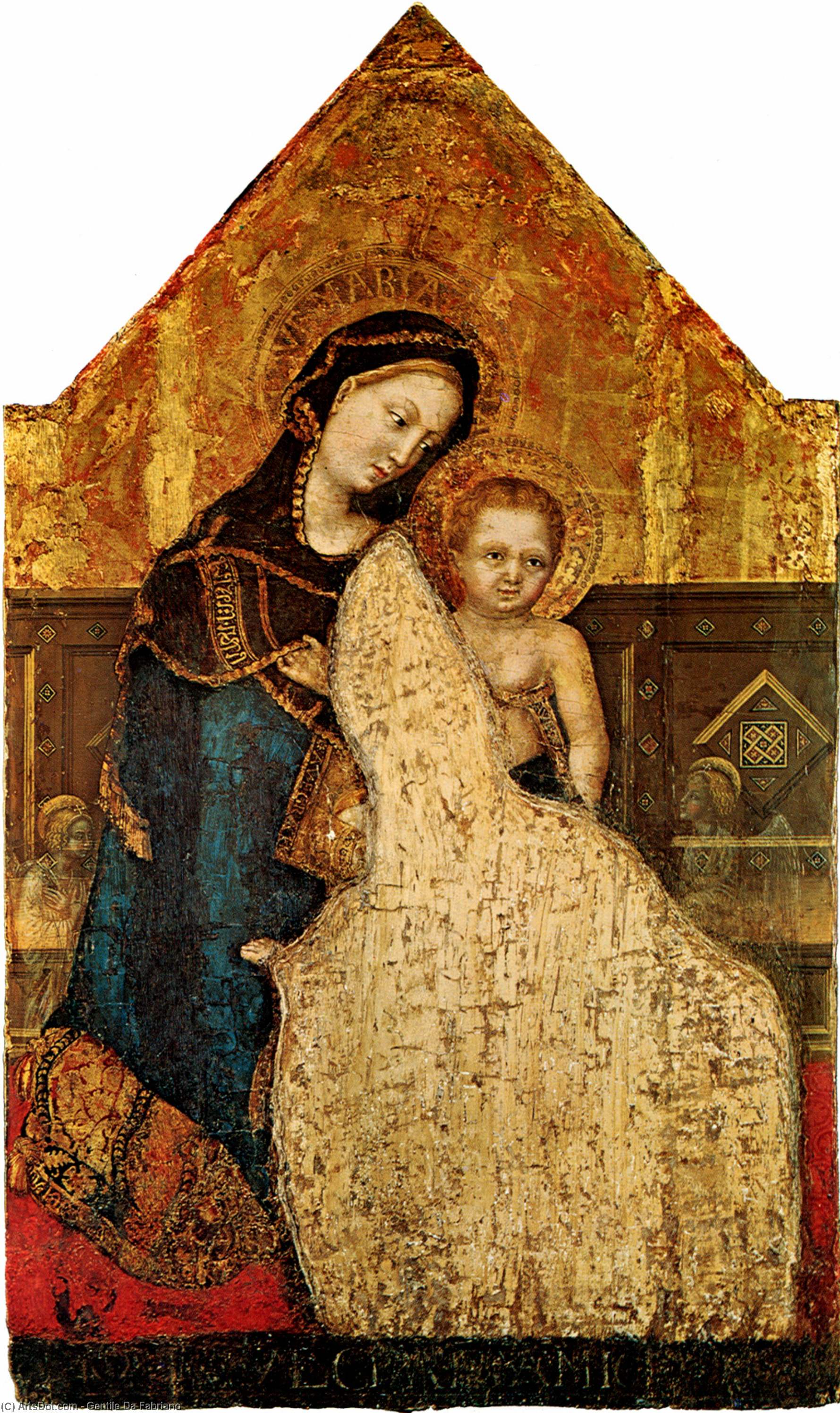 Wikioo.org - The Encyclopedia of Fine Arts - Painting, Artwork by Gentile Da Fabriano - Madonna with Child Gentile da Fabriano