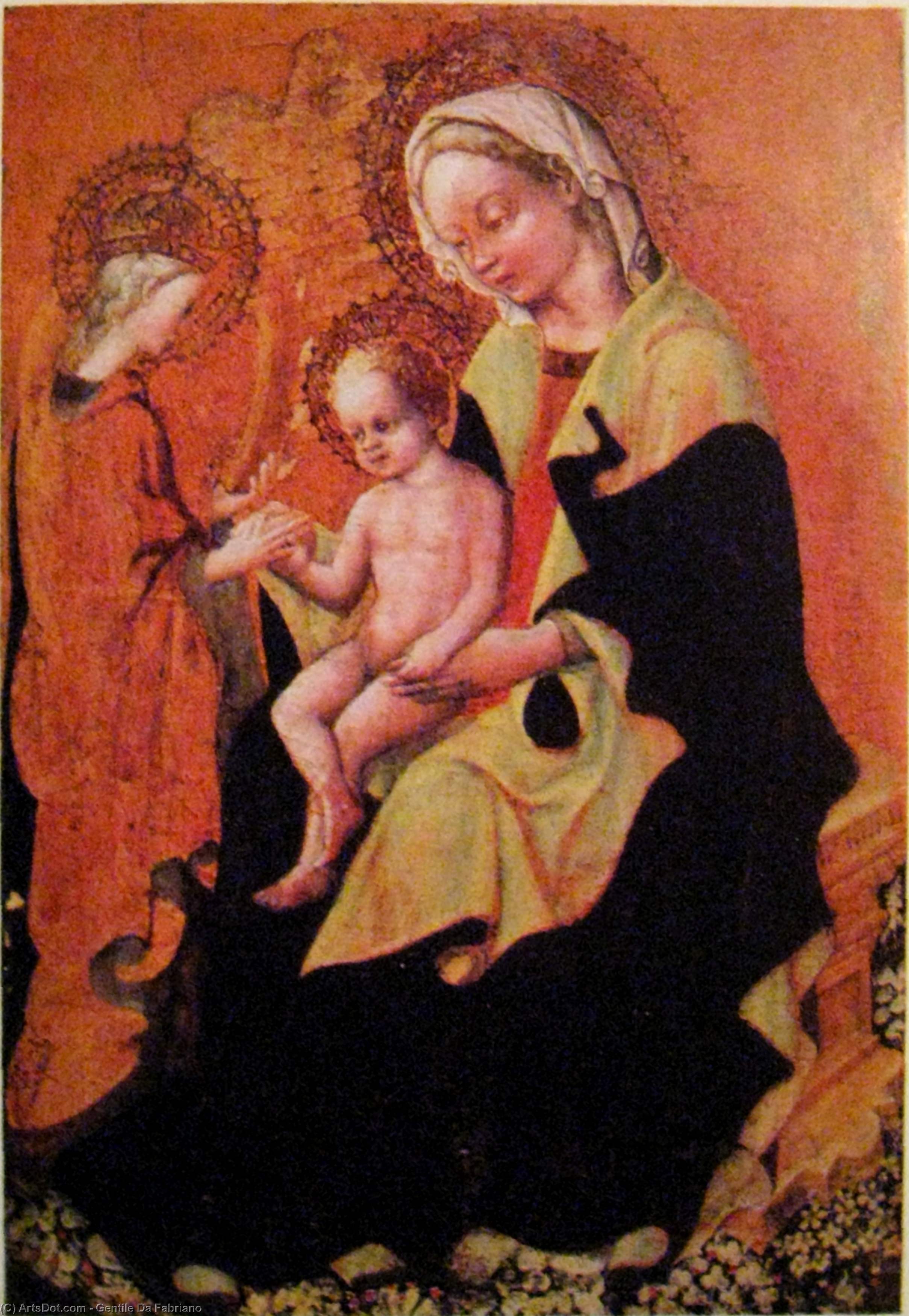 WikiOO.org - Encyclopedia of Fine Arts - Maleri, Artwork Gentile Da Fabriano - Mystic Marriage of Saint Catherine of Alexandria