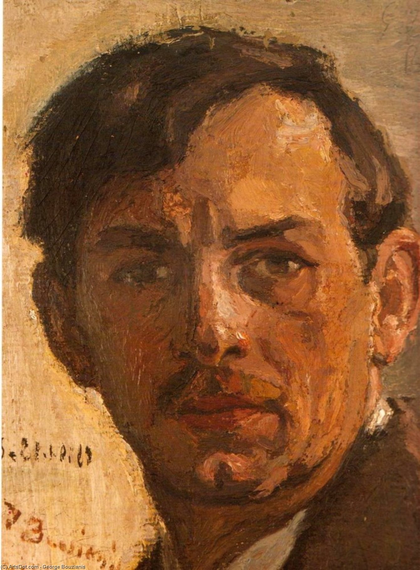 WikiOO.org - Енциклопедія образотворчого мистецтва - Живопис, Картини
 George Bouzianis - Self Portrait