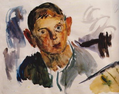 Wikioo.org - The Encyclopedia of Fine Arts - Painting, Artwork by George Bouzianis - Portrait of a boy