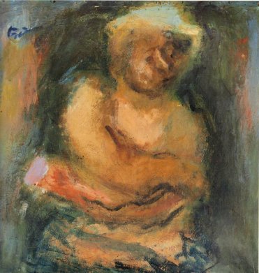 Wikioo.org - สารานุกรมวิจิตรศิลป์ - จิตรกรรม George Bouzianis - Woman figure