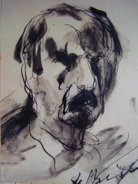WikiOO.org - Enciklopedija dailės - Tapyba, meno kuriniai George Bouzianis - Self-Portrait