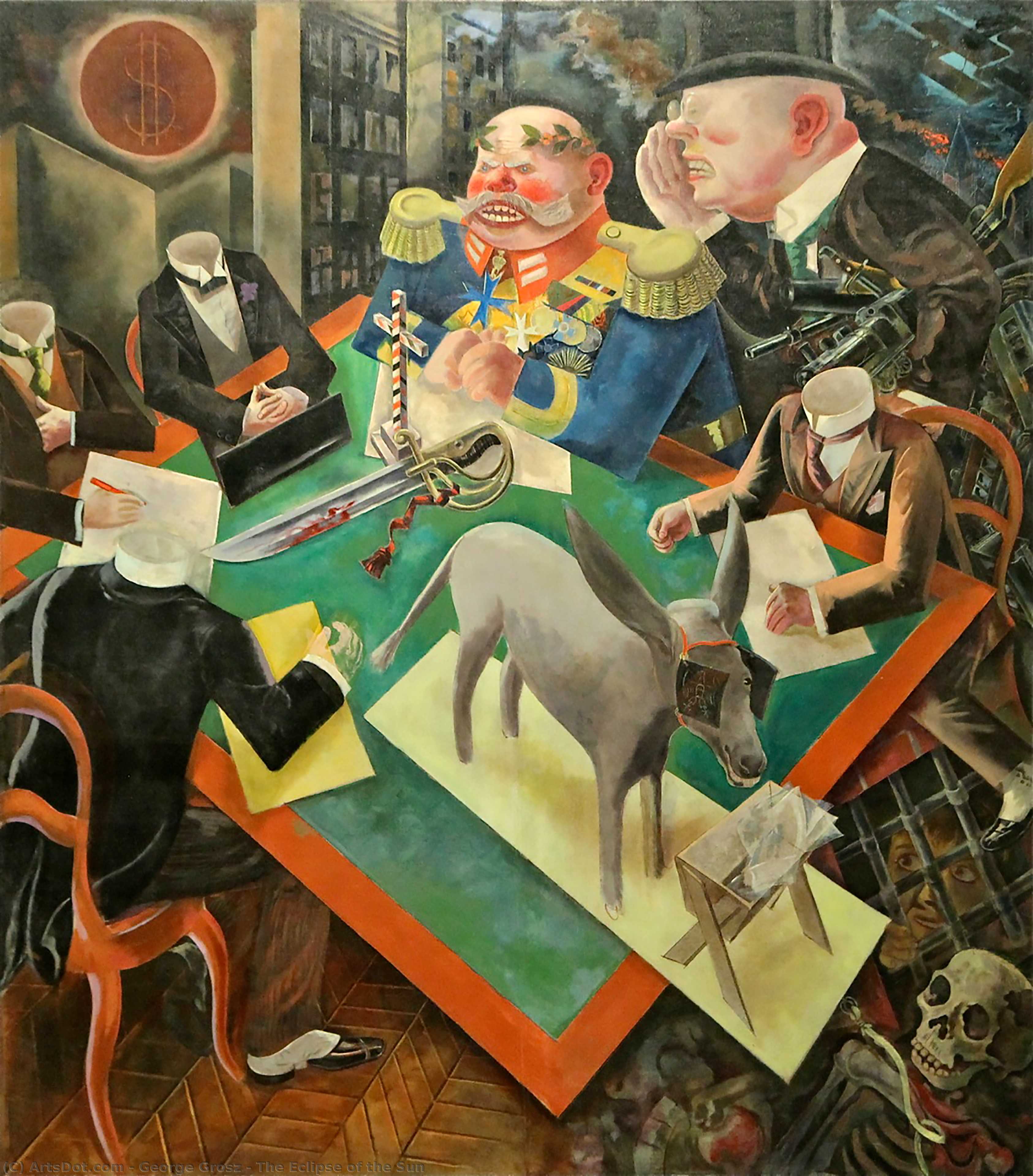 Wikioo.org - The Encyclopedia of Fine Arts - Painting, Artwork by George Grosz - The Eclipse of the Sun