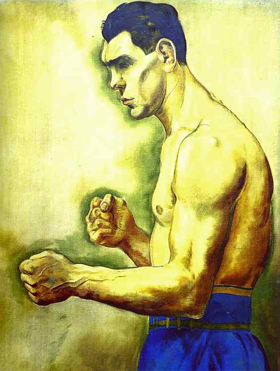 WikiOO.org - 백과 사전 - 회화, 삽화 George Grosz - Max Schmeling the Boxer