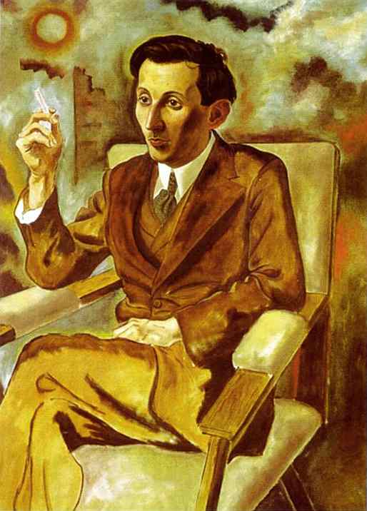 WikiOO.org - Encyclopedia of Fine Arts - Målning, konstverk George Grosz - Portrait of the Writer Walter Mehring