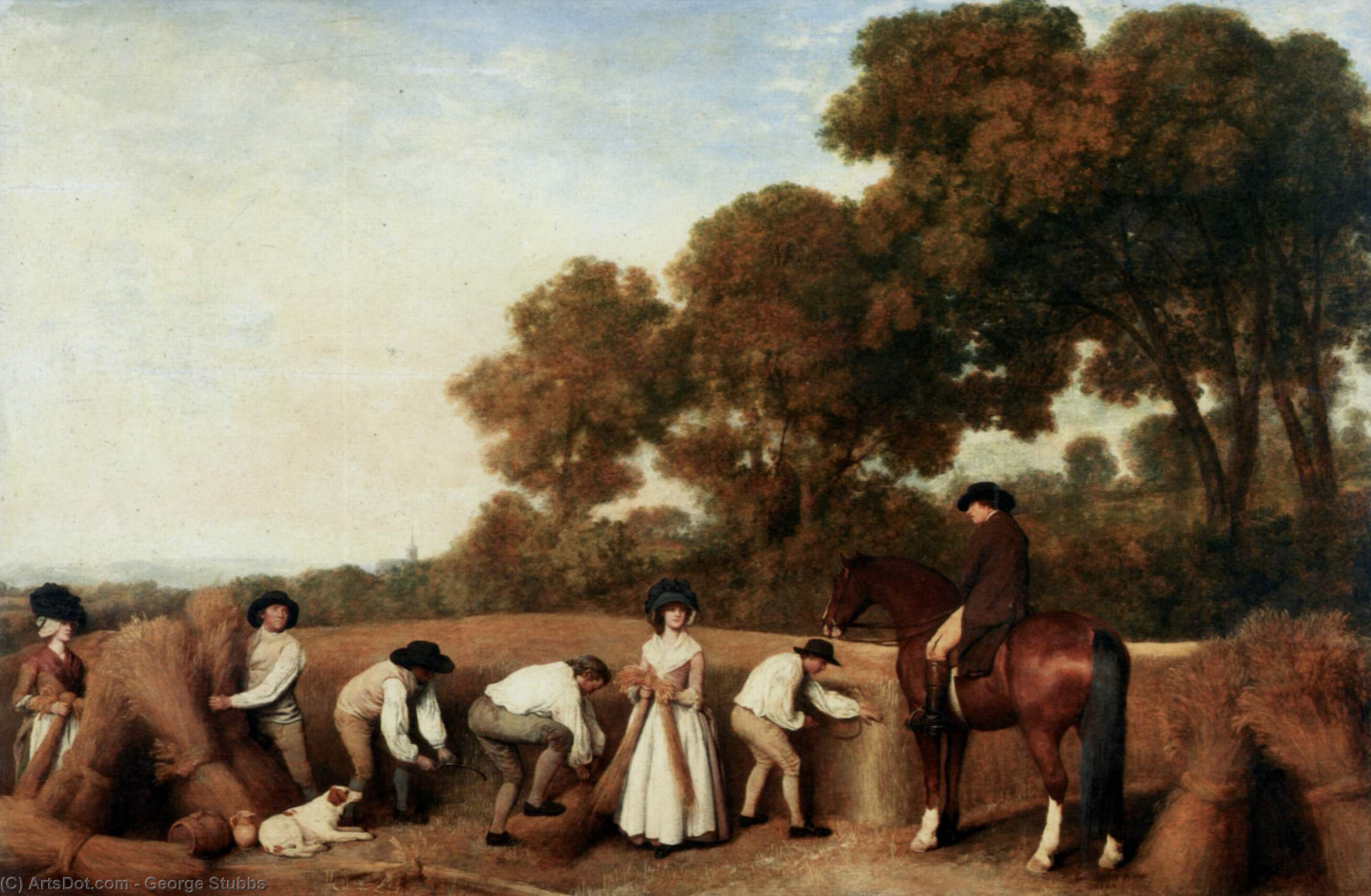 Wikioo.org - The Encyclopedia of Fine Arts - Painting, Artwork by George Stubbs - Harvest