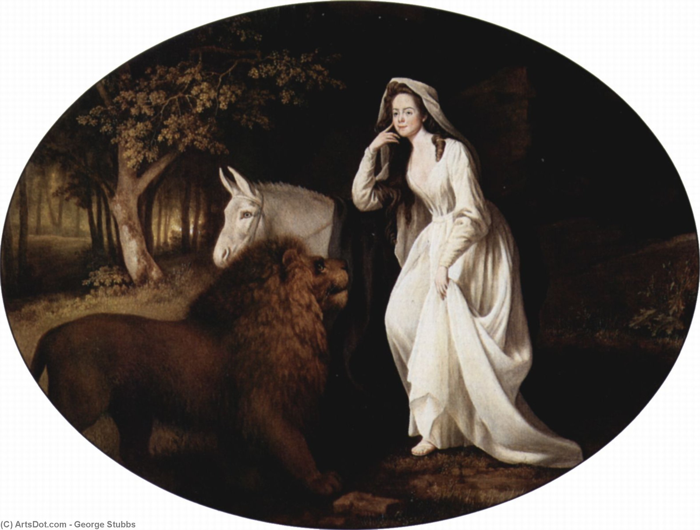 Wikioo.org - The Encyclopedia of Fine Arts - Painting, Artwork by George Stubbs - Portrait of Isabella Saltonstall