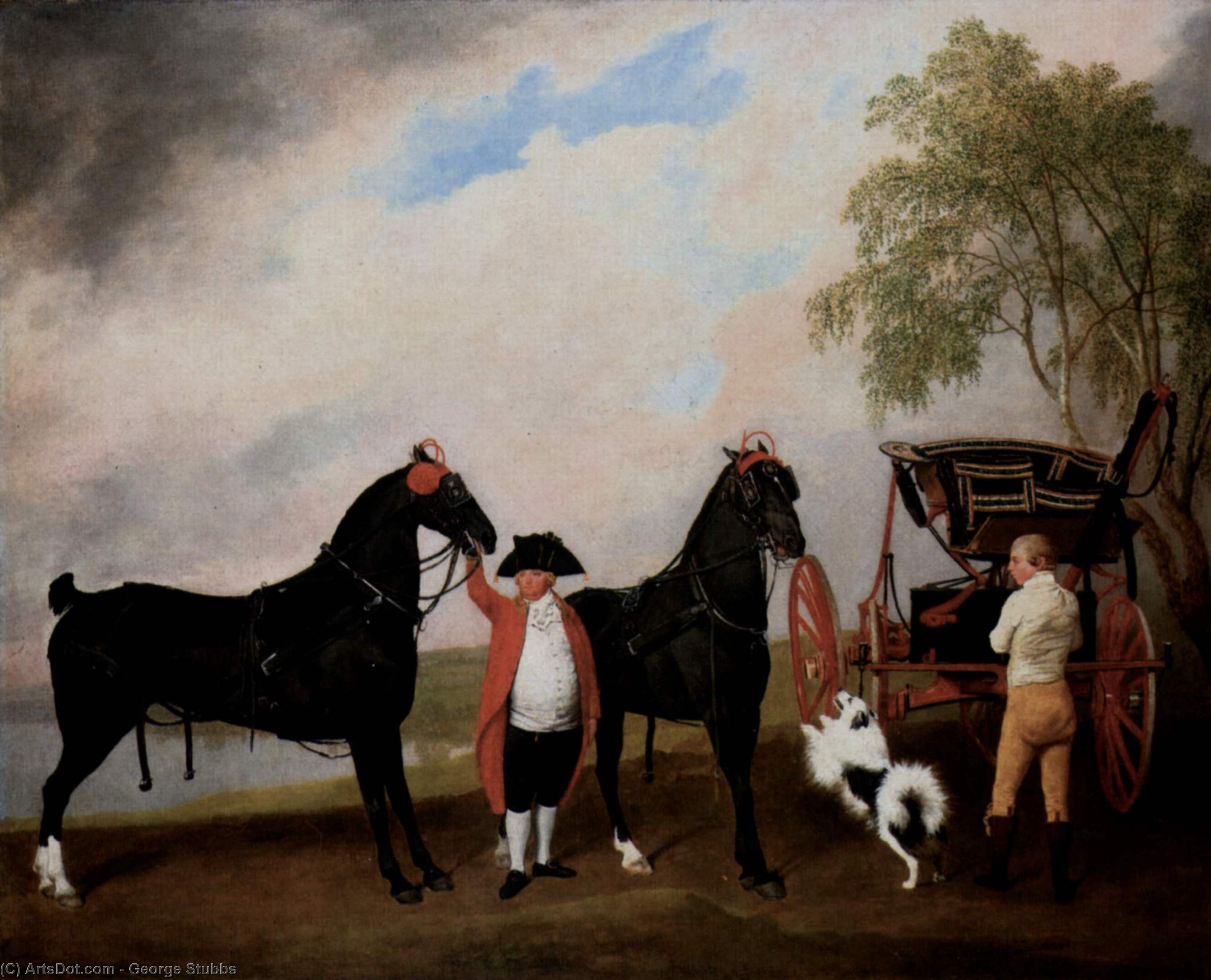 Wikioo.org - The Encyclopedia of Fine Arts - Painting, Artwork by George Stubbs - Prince of Wales Phaeton