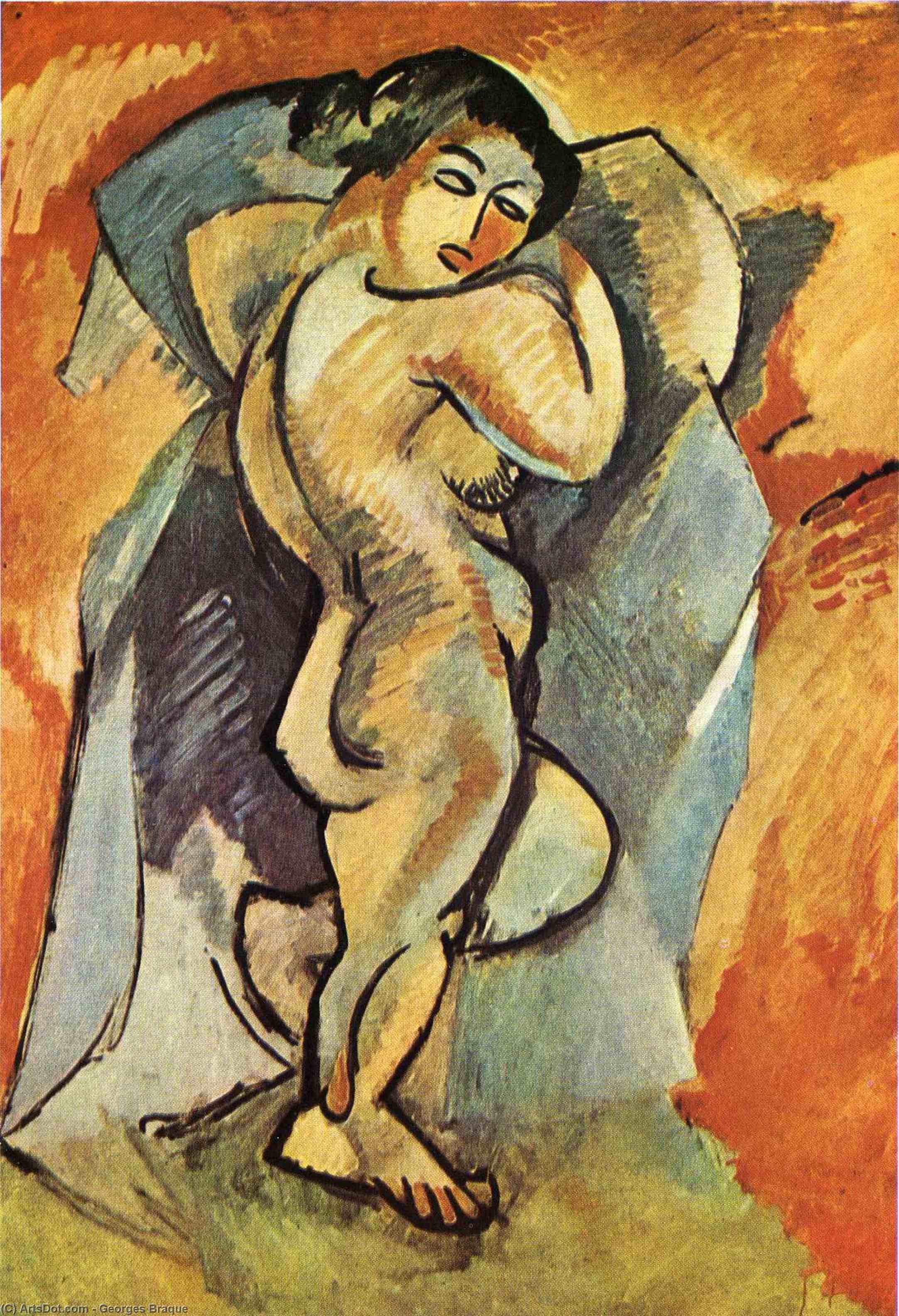 Wikioo.org - Bách khoa toàn thư về mỹ thuật - Vẽ tranh, Tác phẩm nghệ thuật Georges Braque - Big Nude