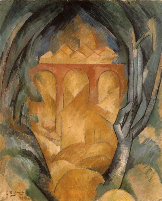 WikiOO.org - Enciklopedija likovnih umjetnosti - Slikarstvo, umjetnička djela Georges Braque - Viaduct at Estaque