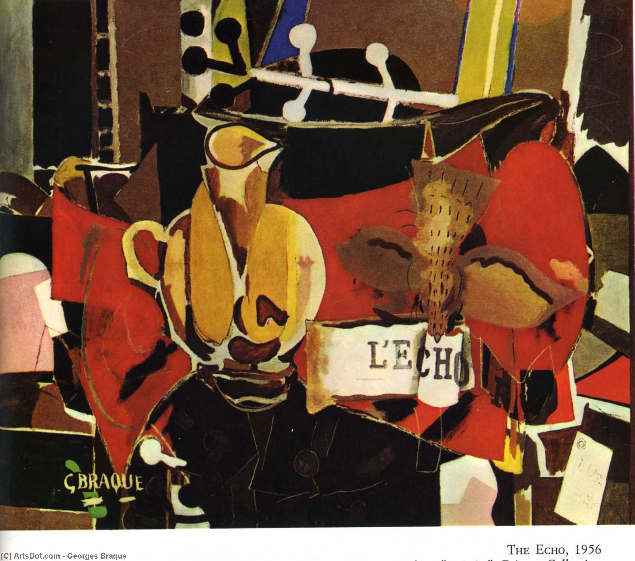 WikiOO.org - Εγκυκλοπαίδεια Καλών Τεχνών - Ζωγραφική, έργα τέχνης Georges Braque - The Echo