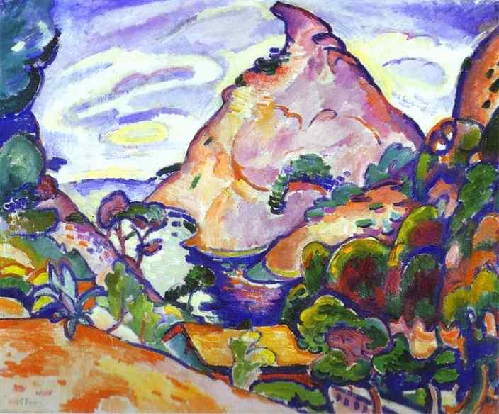 Wikoo.org - موسوعة الفنون الجميلة - اللوحة، العمل الفني Georges Braque - Gray weather in cove