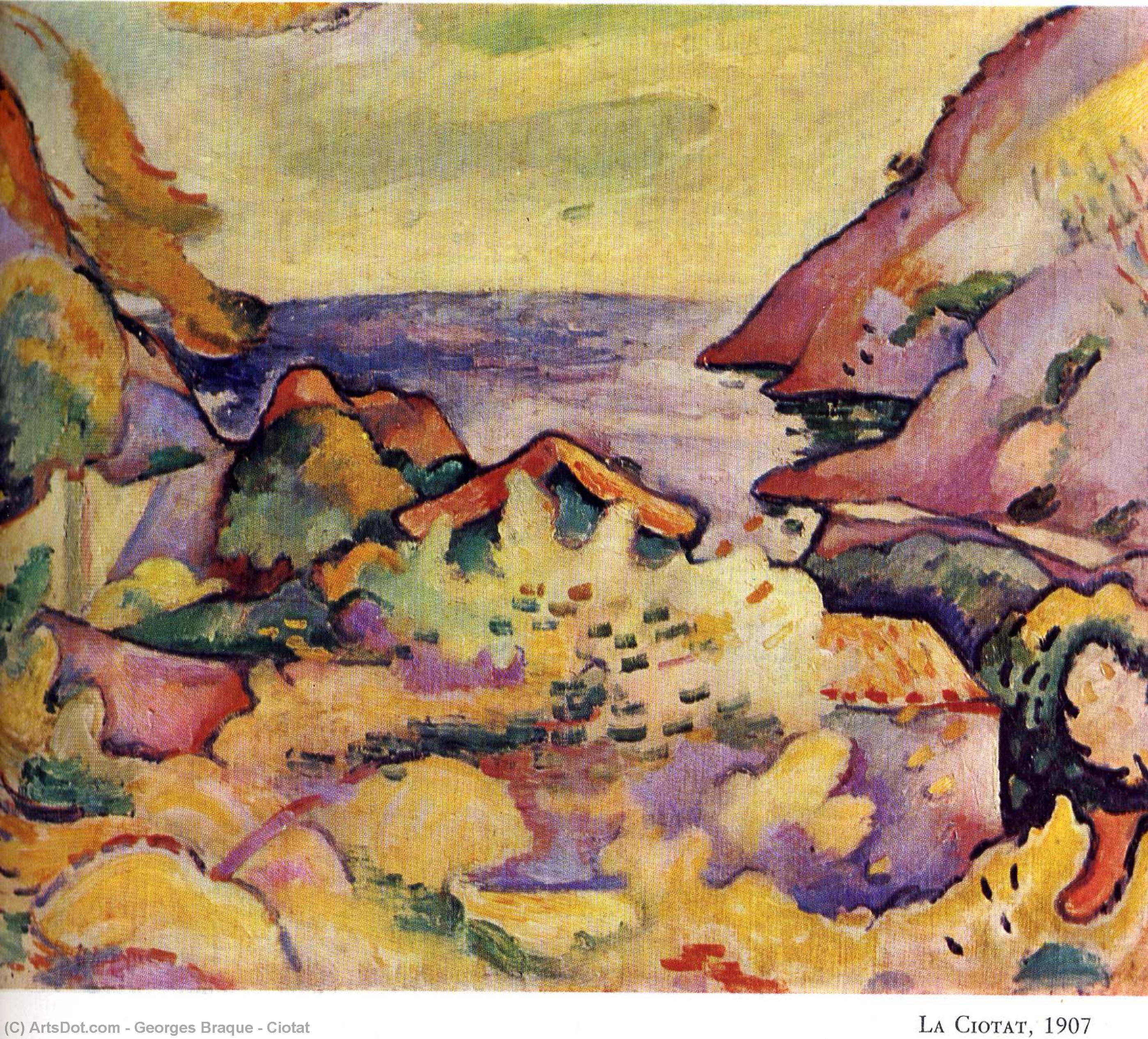 WikiOO.org - Enciklopedija dailės - Tapyba, meno kuriniai Georges Braque - Ciotat