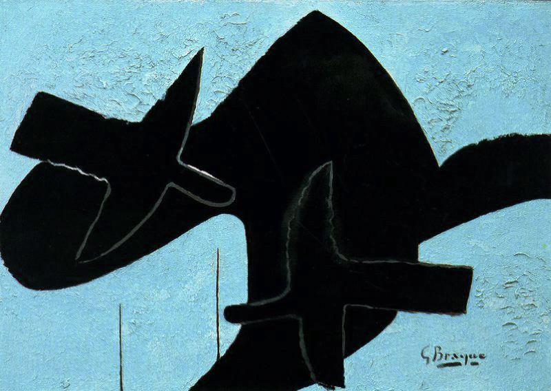 WikiOO.org - 百科事典 - 絵画、アートワーク Georges Braque - 鳥