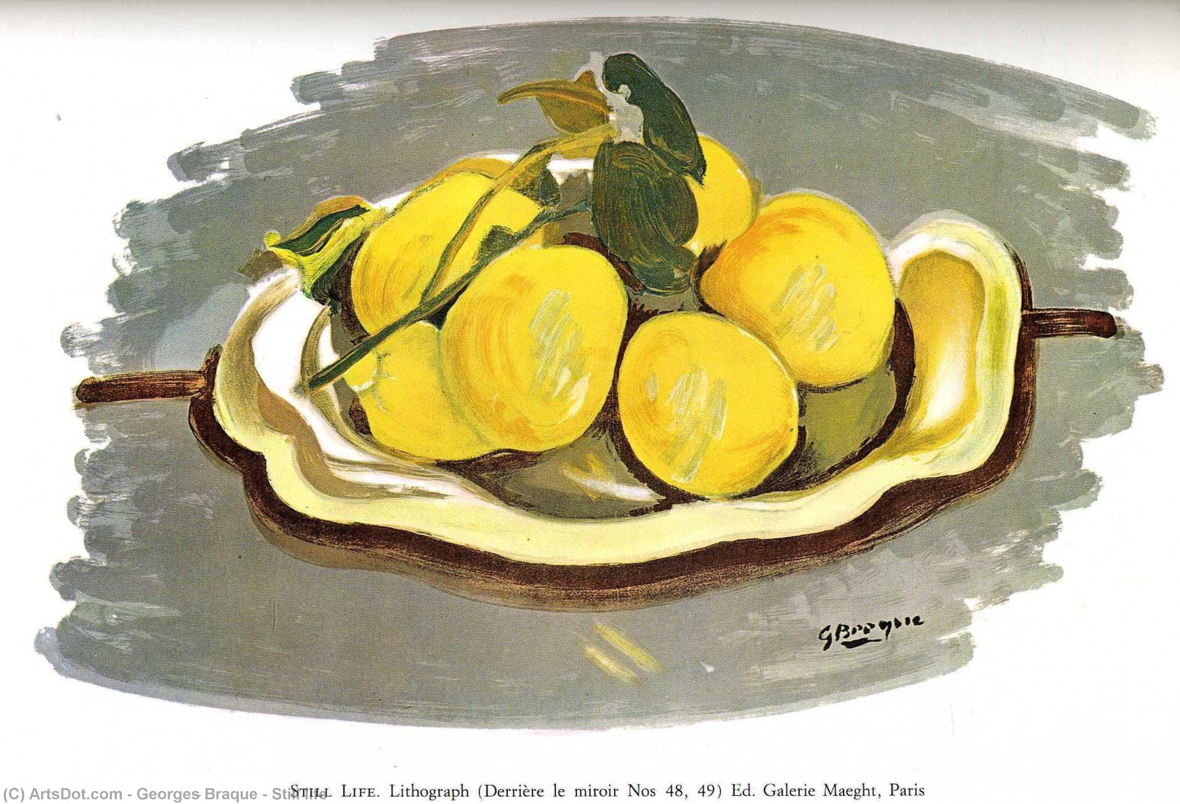 Wikioo.org – L'Enciclopedia delle Belle Arti - Pittura, Opere di Georges Braque - natura morta