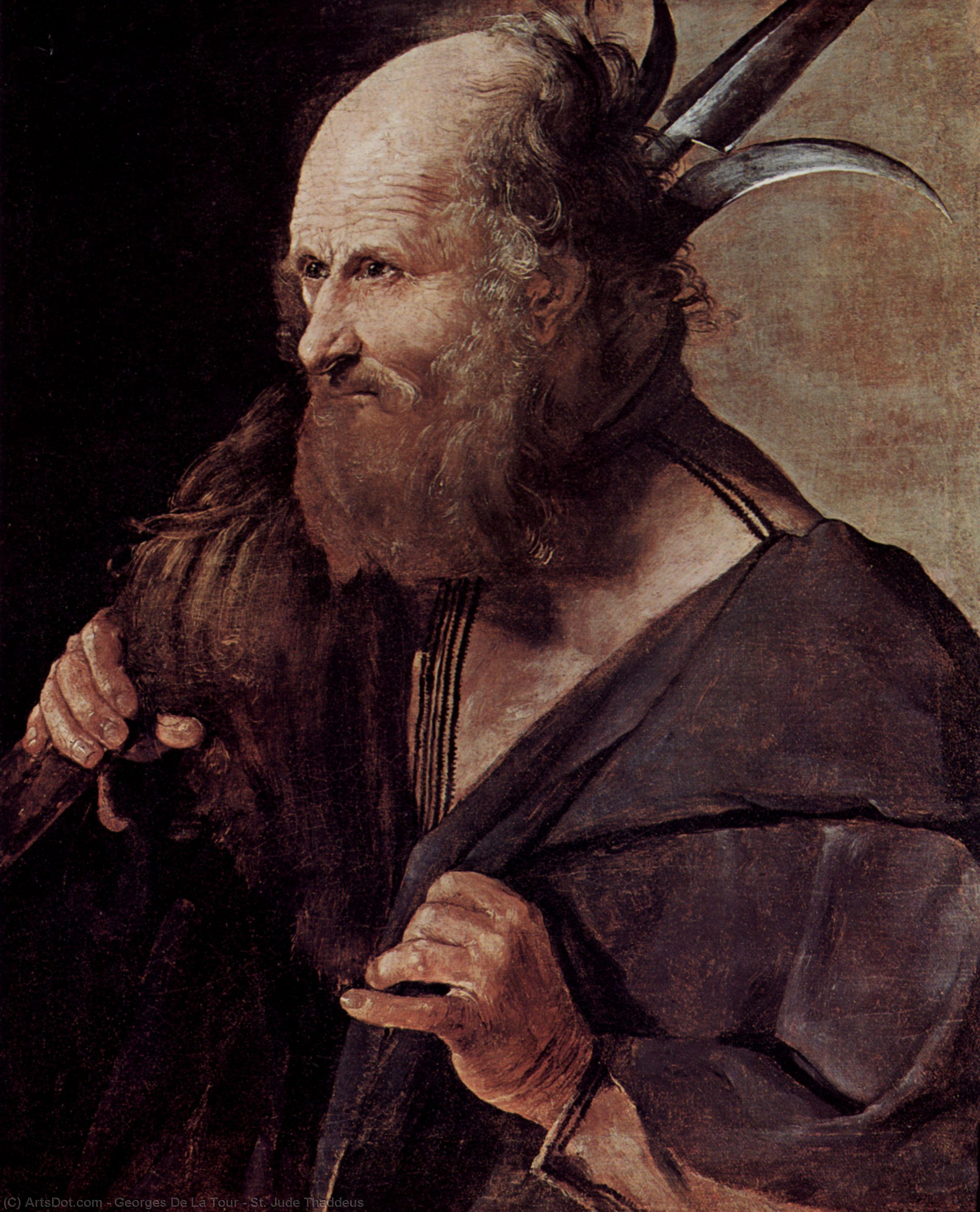 WikiOO.org - Encyclopedia of Fine Arts - Maleri, Artwork Georges De La Tour - St. Jude Thaddeus