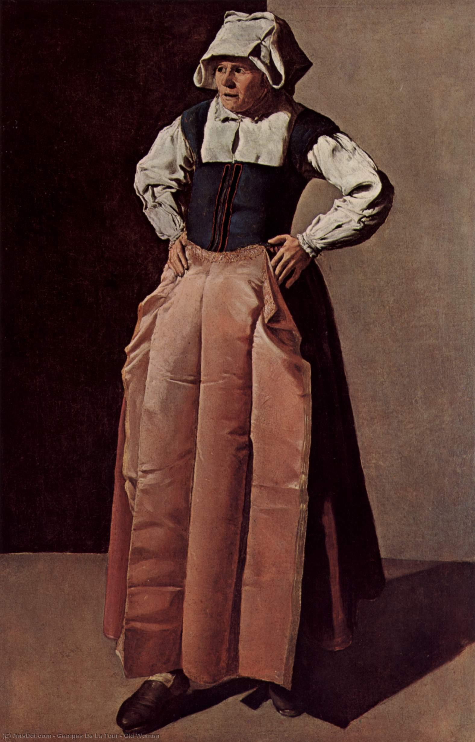 Wikioo.org – L'Encyclopédie des Beaux Arts - Peinture, Oeuvre de Georges De La Tour - vieille femme