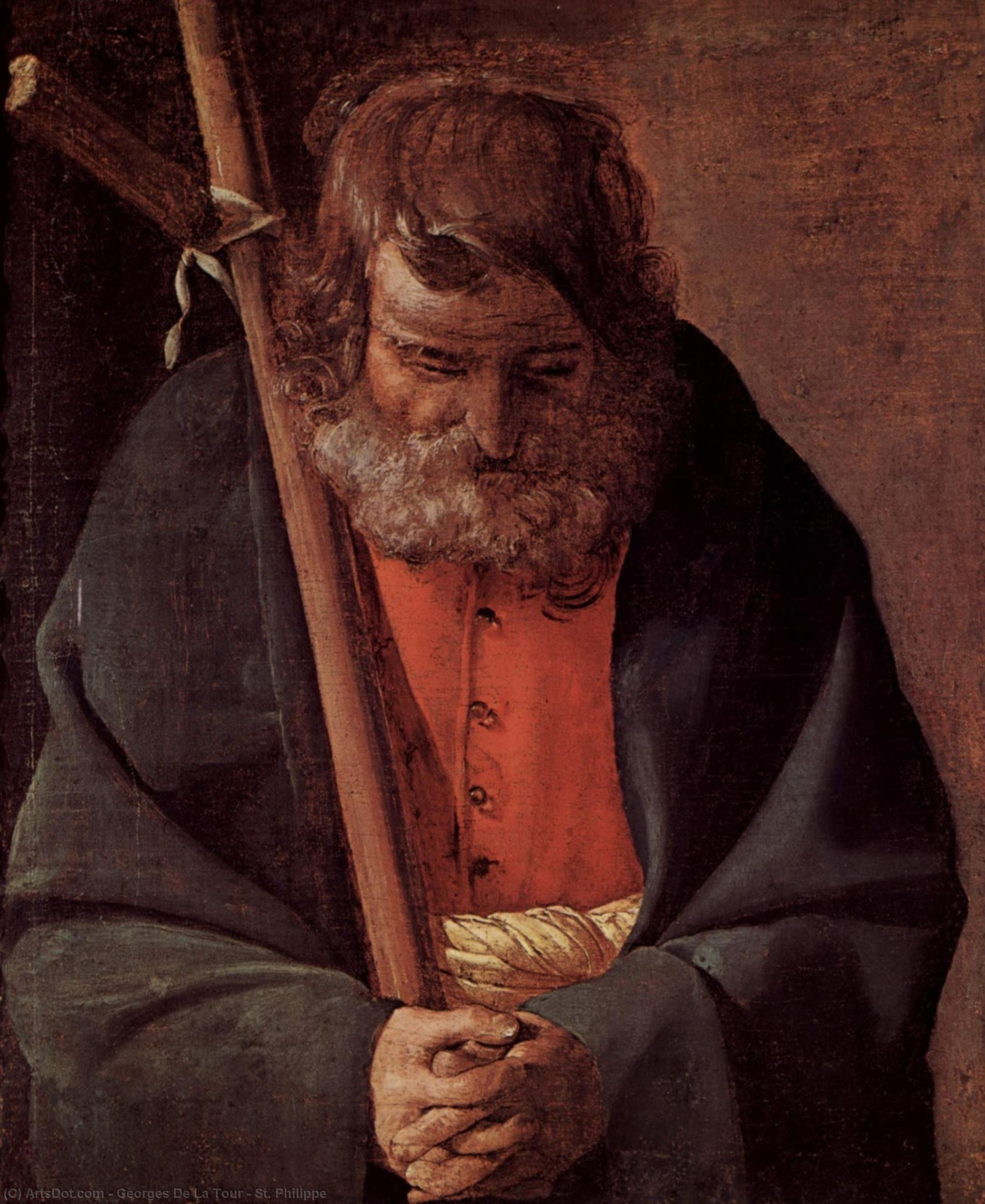 WikiOO.org - Encyclopedia of Fine Arts - Maleri, Artwork Georges De La Tour - St. Philippe