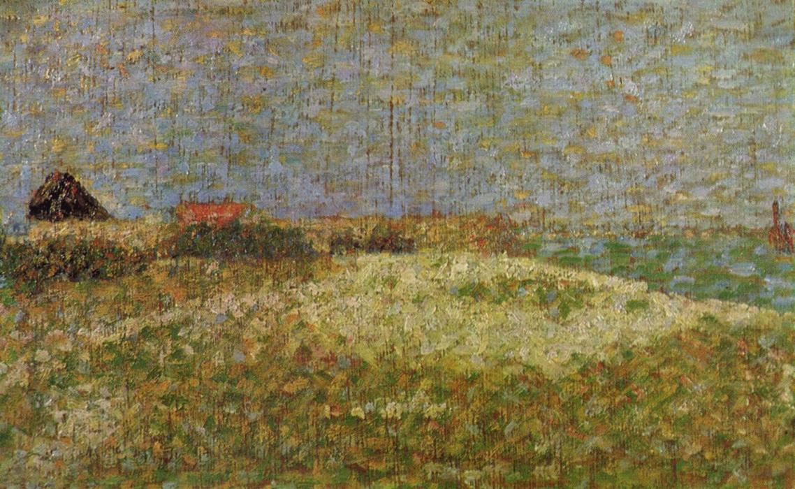 Wikioo.org – L'Encyclopédie des Beaux Arts - Peinture, Oeuvre de Georges Pierre Seurat - La distance Samson à Grandcamp