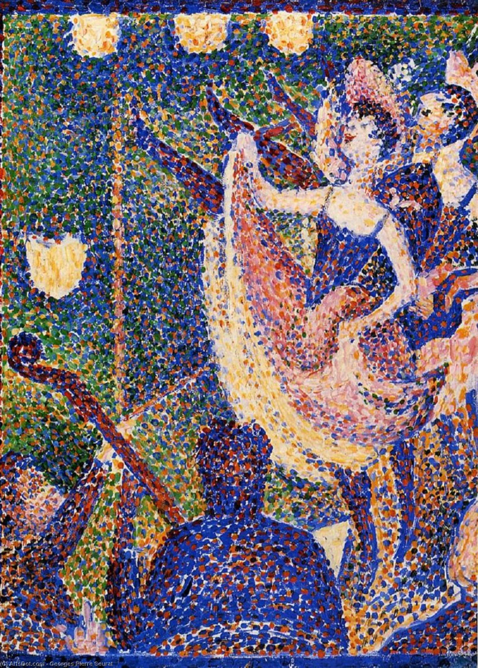 WikiOO.org - Encyclopedia of Fine Arts - Lukisan, Artwork Georges Pierre Seurat - Study for The Chahut