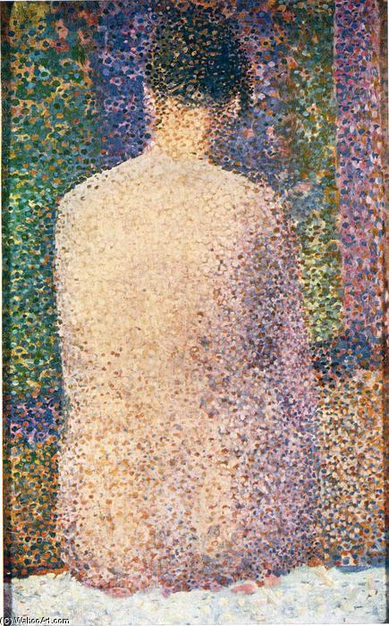 WikiOO.org - Encyclopedia of Fine Arts - Maleri, Artwork Georges Pierre Seurat - Model from the Back