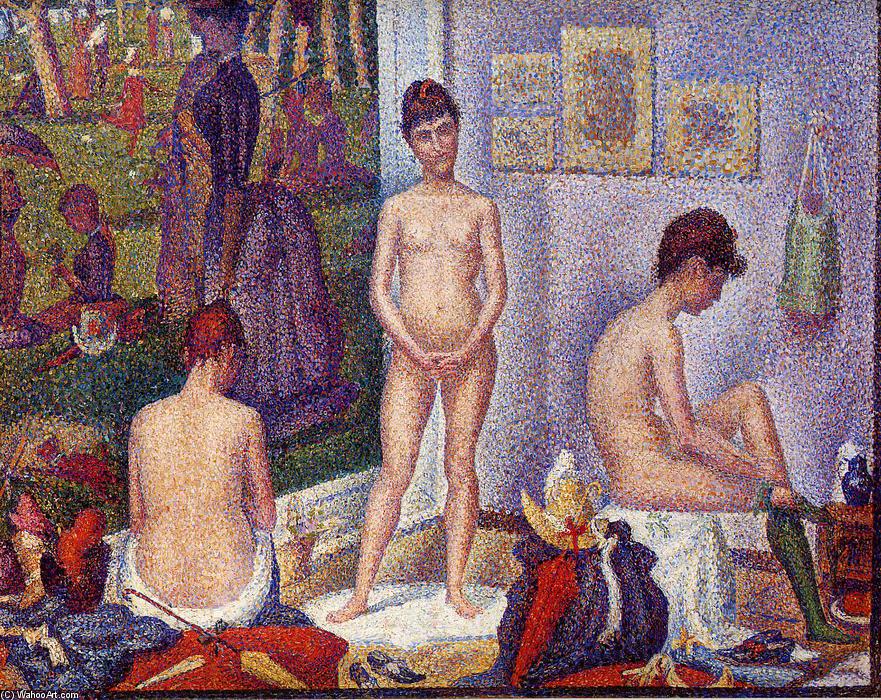Wikioo.org - The Encyclopedia of Fine Arts - Painting, Artwork by Georges Pierre Seurat - The Models