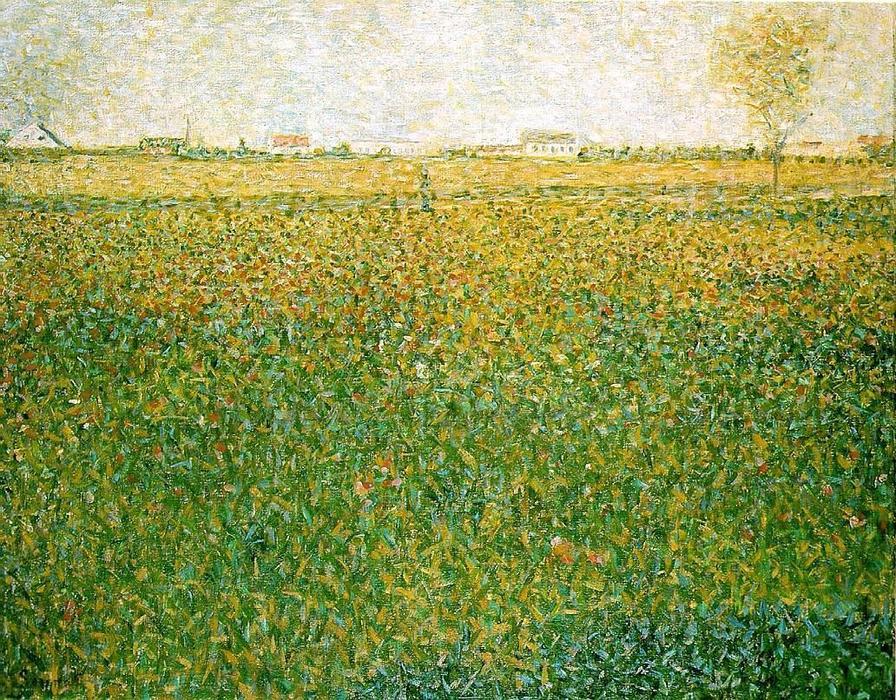 Wikioo.org - The Encyclopedia of Fine Arts - Painting, Artwork by Georges Pierre Seurat - Alfalfa, St. Denis